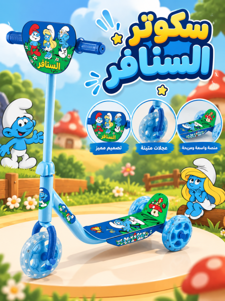سكوتر السنافر للأطفال