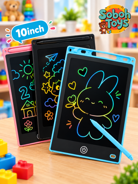 لوح رسم إلكتروني LCD للأطفال مقاس 10 إنش